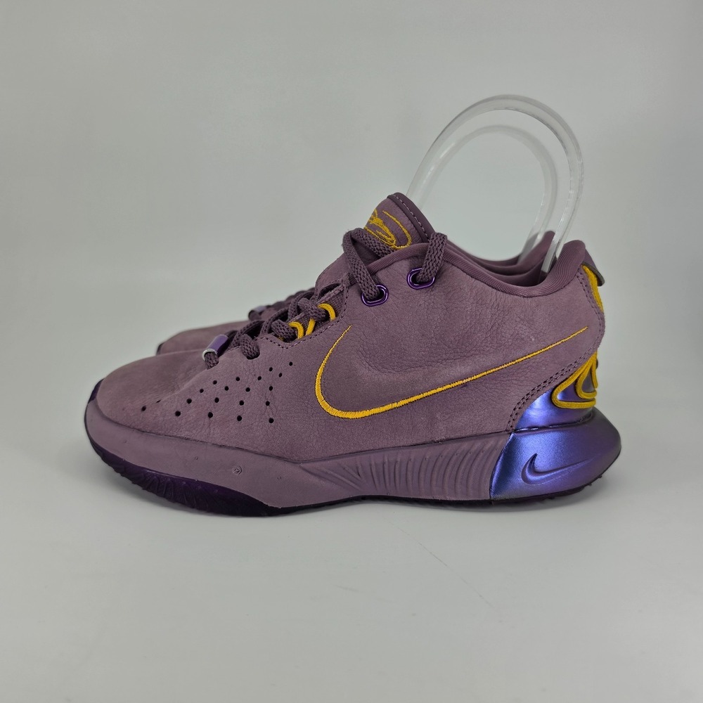 Nike Lebron 21 Kids Basketball Shoe Sz 1.5Y Purple Rain Violet Freshwater FZ7189
